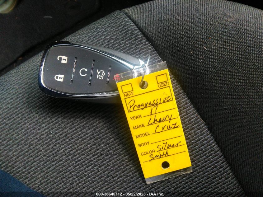2017 CHEVROLET CRUZE LT - 1G1BE5SM5H7275608