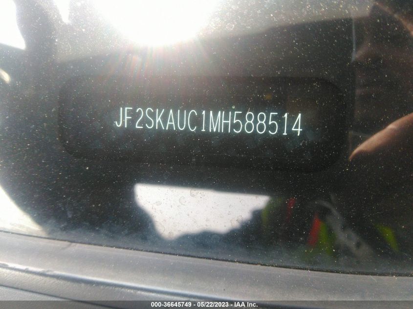 2021 SUBARU FORESTER LIMITED - JF2SKAUC1MH588514
