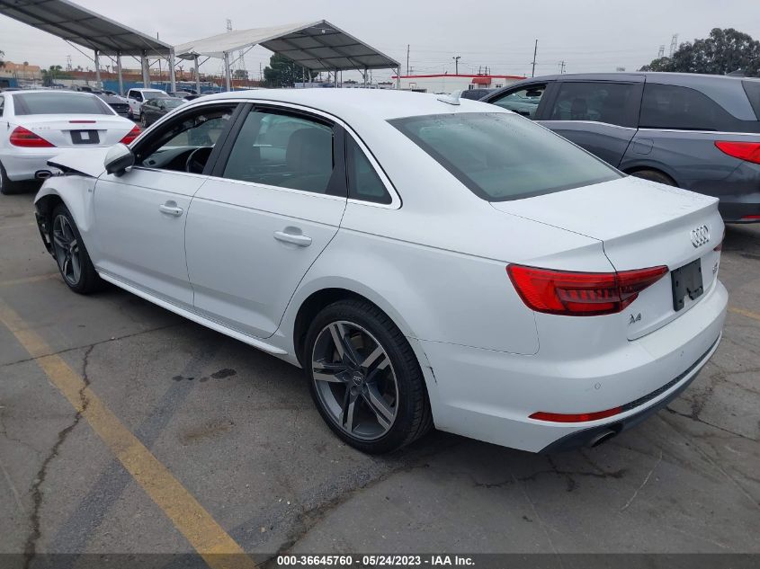 2017 AUDI A4 PREMIUM PLUS - WAUENAF40HN017593