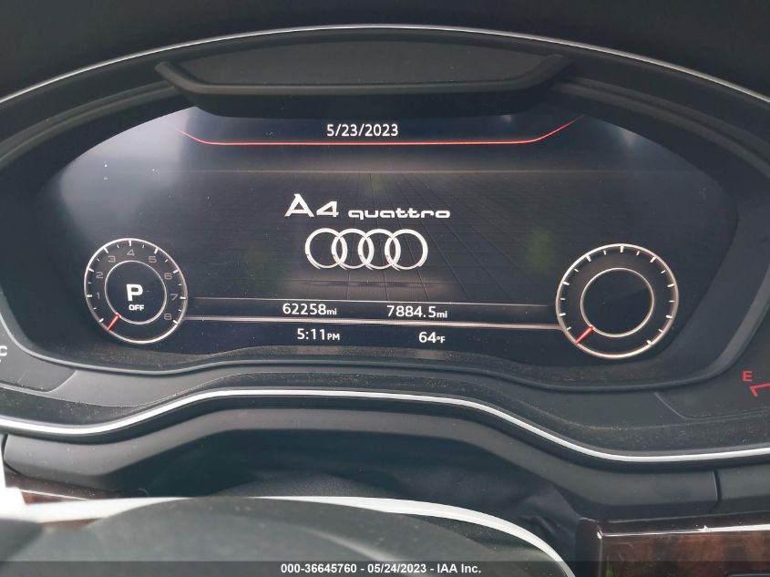 2017 AUDI A4 PREMIUM PLUS - WAUENAF40HN017593