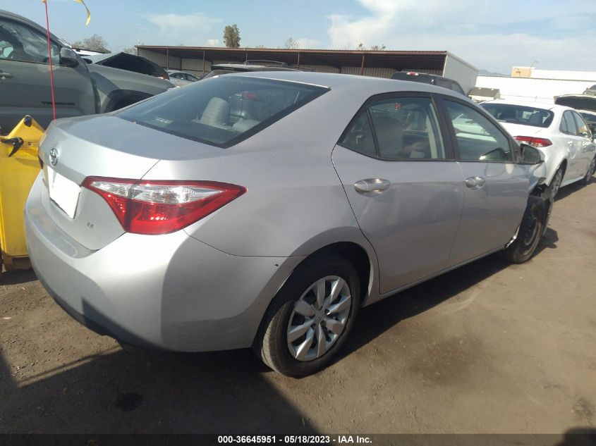 2014 TOYOTA COROLLA L/LE/S/S PLUS/LE PLUS - 5YFBURHE2EP165319