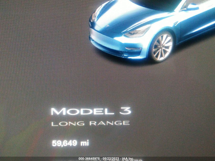 2018 TESLA MODEL 3 RANGE BATTERY - 5YJ3E1EA9JF048878