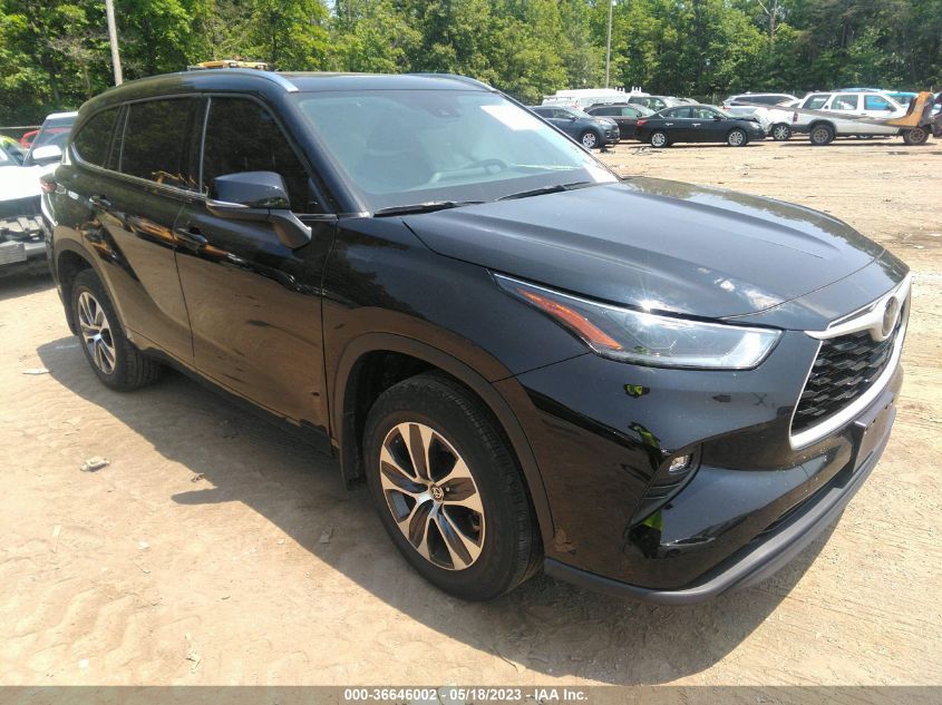 2021 TOYOTA HIGHLANDER XLE - 5TDGZRBH6MS538717