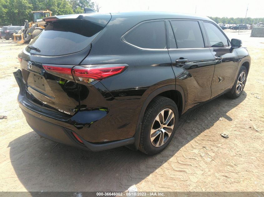 2021 TOYOTA HIGHLANDER XLE - 5TDGZRBH6MS538717