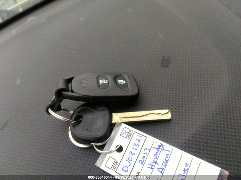2013 HYUNDAI ACCENT GS - KMHCT5AE8DU081321