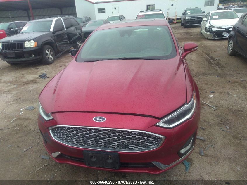 2019 FORD FUSION TITANIUM - 3FA6P0D91KR186591