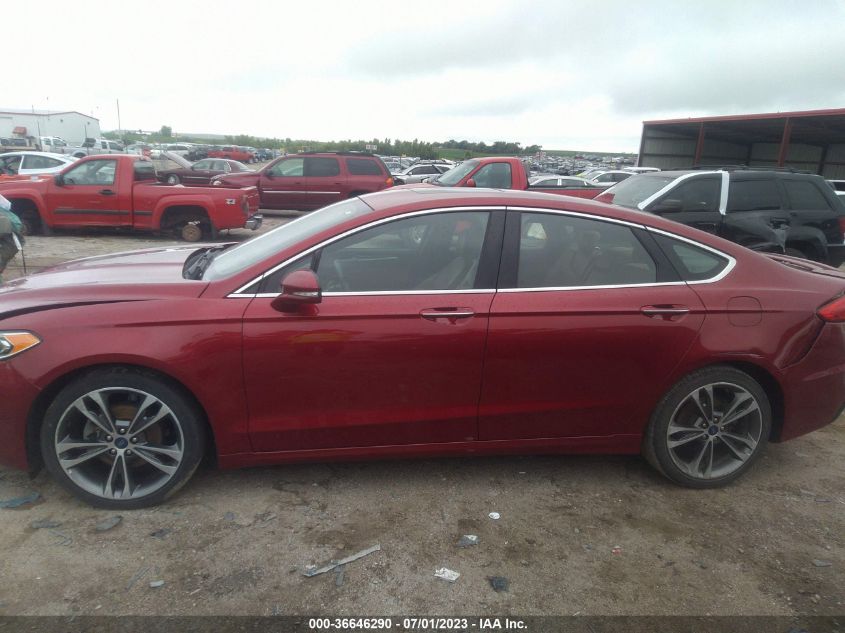 2019 FORD FUSION TITANIUM - 3FA6P0D91KR186591