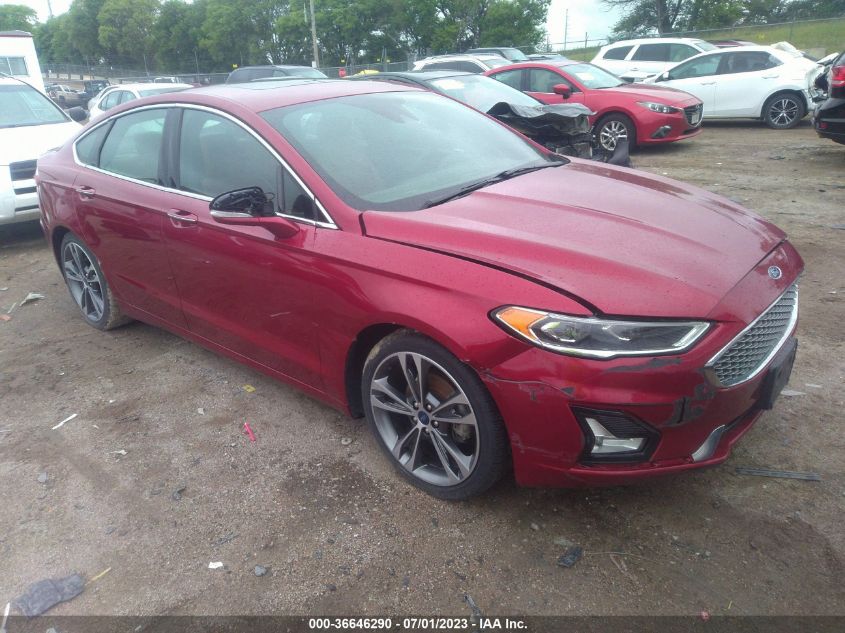 2019 FORD FUSION TITANIUM - 3FA6P0D91KR186591