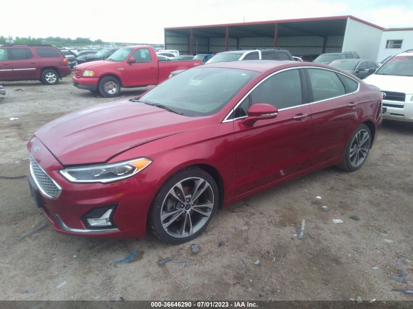 2019 FORD FUSION TITANIUM - 3FA6P0D91KR186591