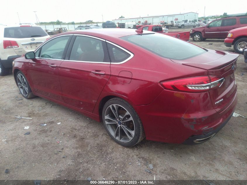 2019 FORD FUSION TITANIUM - 3FA6P0D91KR186591