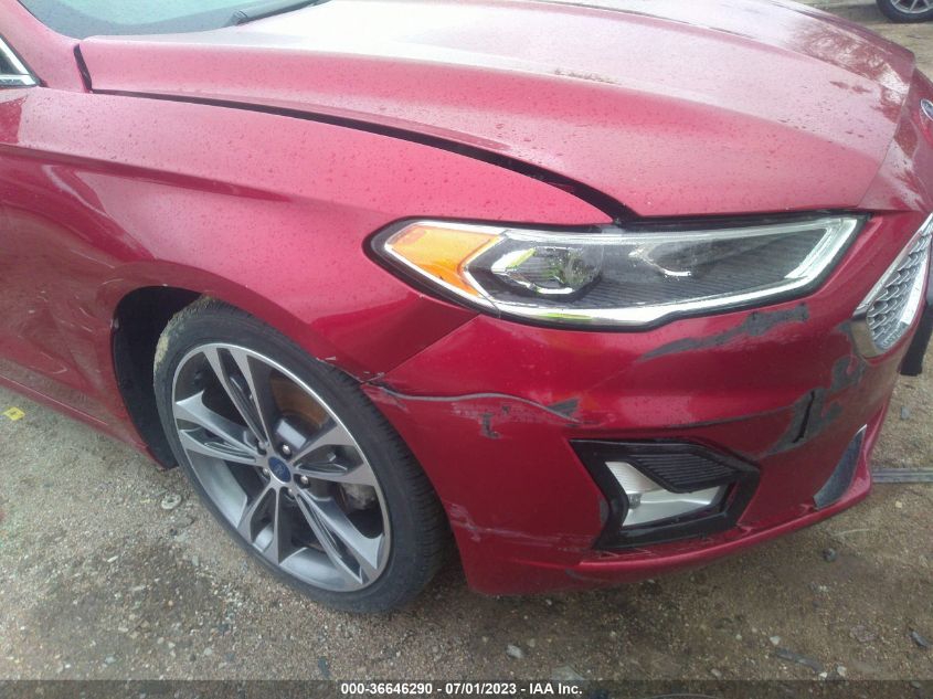 2019 FORD FUSION TITANIUM - 3FA6P0D91KR186591