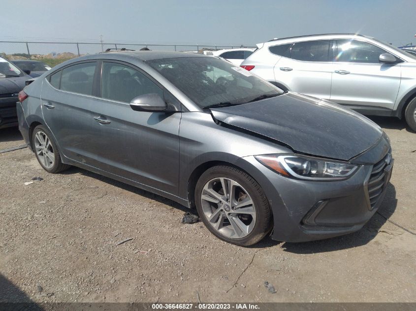 2017 HYUNDAI ELANTRA LIMITED - KMHD84LF9HU285119