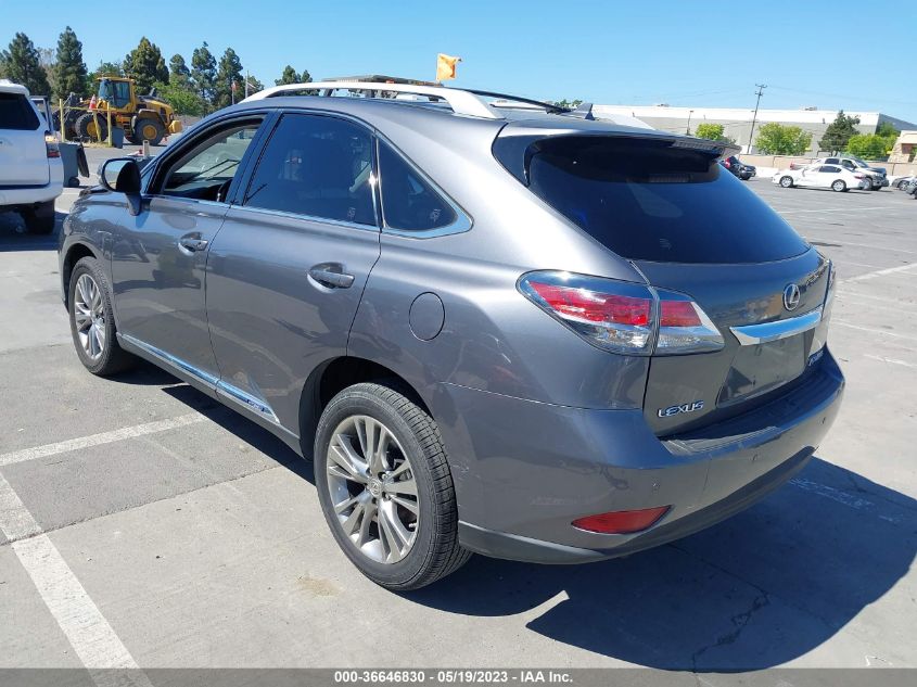 2013 LEXUS RX 450H - JTJBC1BAXD2063626