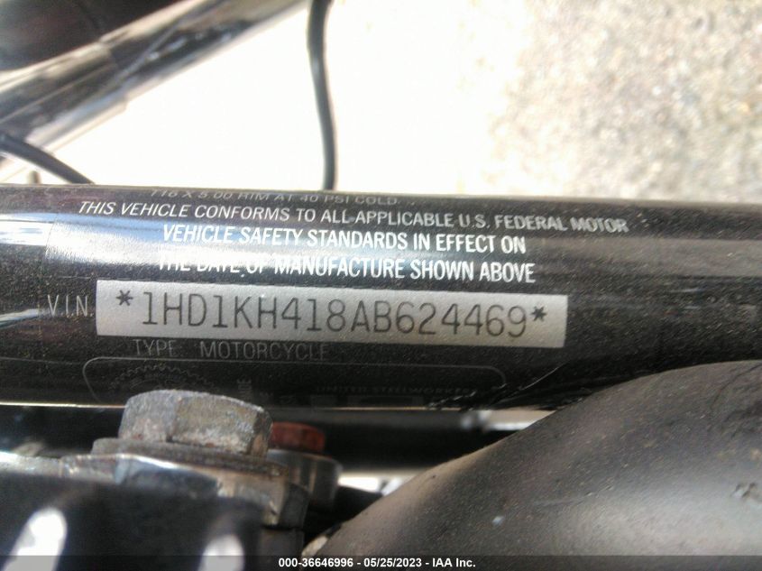 2010 HARLEY-DAVIDSON FLTRX - 1HD1KH418AB624469
