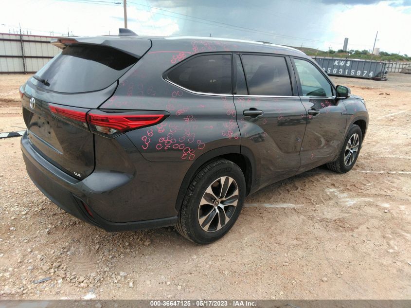 2022 TOYOTA HIGHLANDER XLE - 5TDGZRAHXNS544362