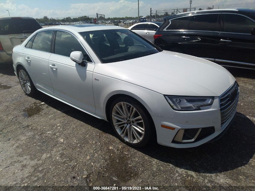 2019 AUDI A4 PREMIUM PLUS - WAUENAF45KA035697