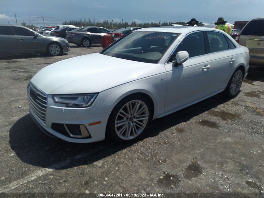 2019 AUDI A4 PREMIUM PLUS - WAUENAF45KA035697