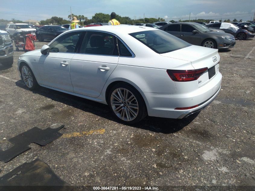 2019 AUDI A4 PREMIUM PLUS - WAUENAF45KA035697