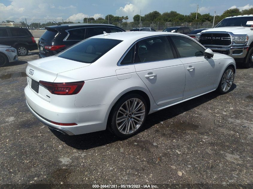 2019 AUDI A4 PREMIUM PLUS - WAUENAF45KA035697