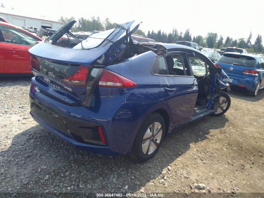 2019 HYUNDAI IONIQ HYBRID BLUE - KMHC65LC7KU114373