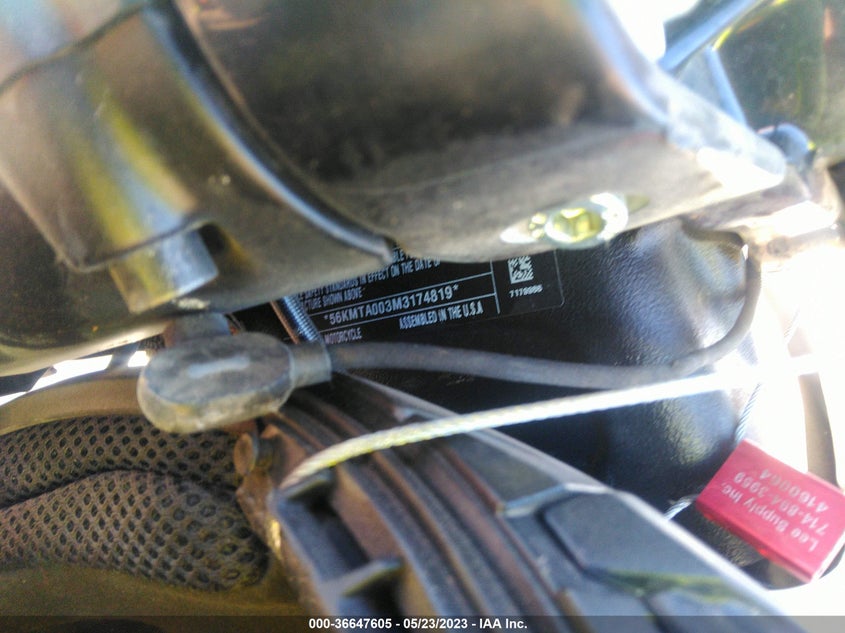 VIN 56KMTA003M3174819 2021 INDIAN MOTORCYCLE CO. SCOUT BOBBER ABS