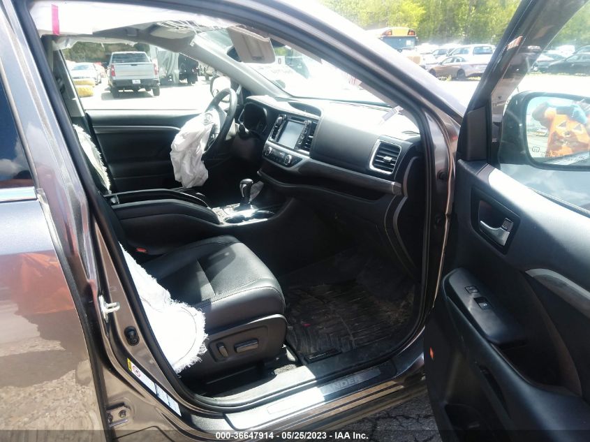 2019 TOYOTA HIGHLANDER HYBRID LIMITED - 5TDDGRFH4KS073208