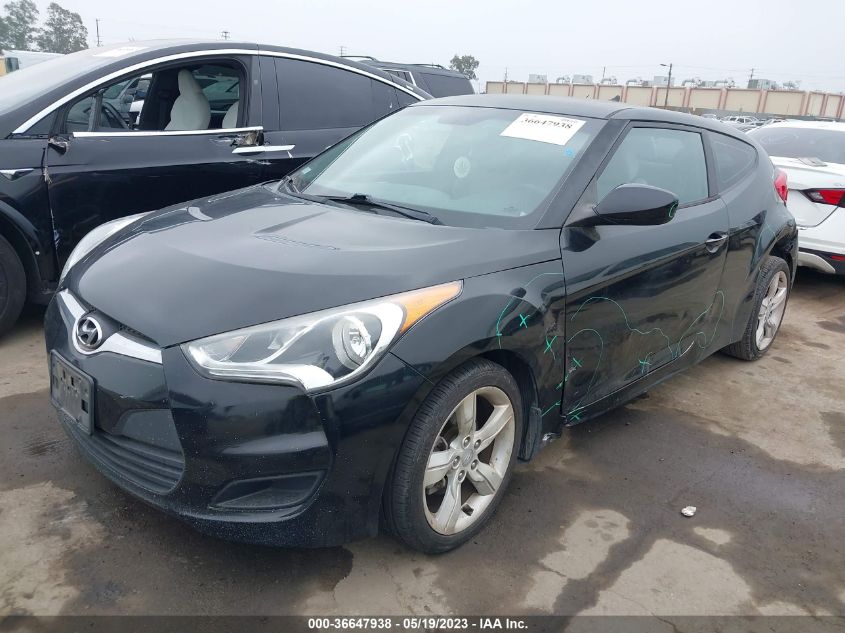 2013 HYUNDAI VELOSTER W/GRAY INT - KMHTC6AD8DU150568