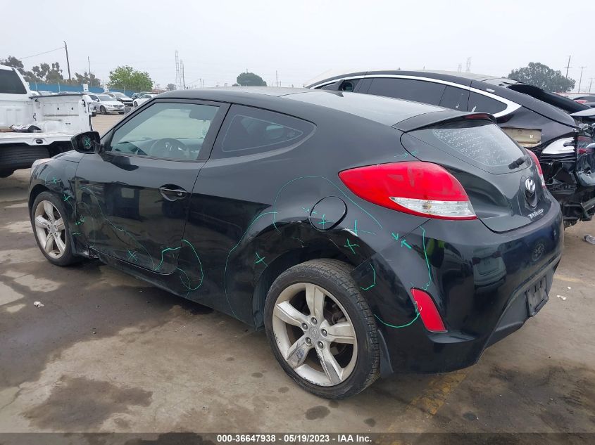 2013 HYUNDAI VELOSTER W/GRAY INT - KMHTC6AD8DU150568