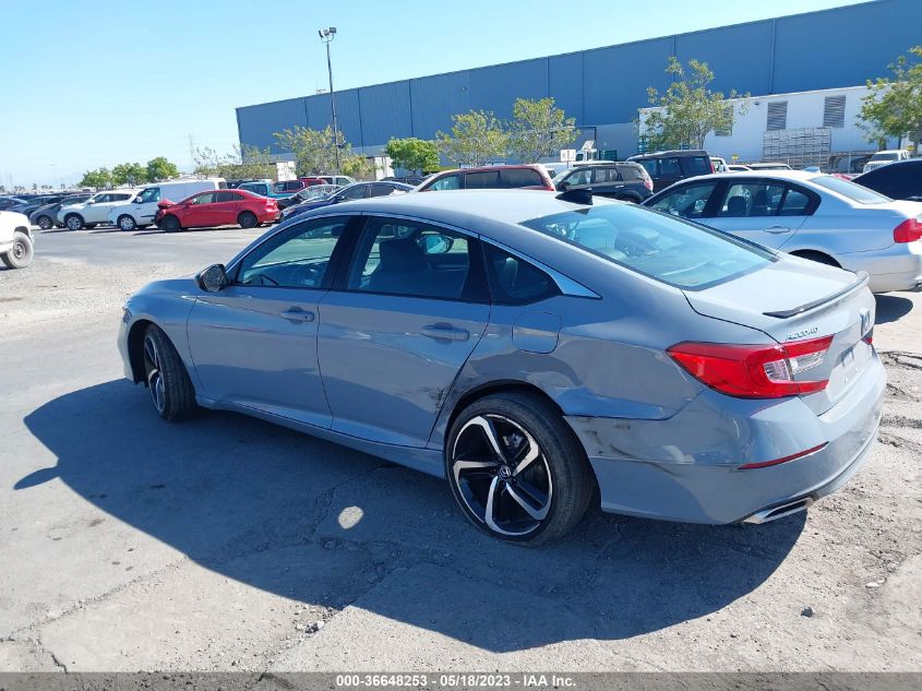 2022 HONDA ACCORD SEDAN SPORT - 1HGCV2F33NA020614