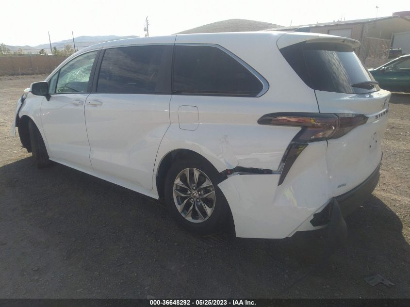 2023 TOYOTA SIENNA LE - 5TDKSKFC2PS075936