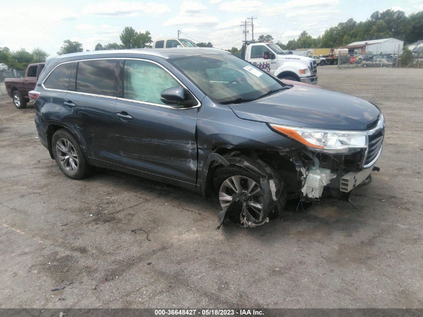 2014 TOYOTA HIGHLANDER XLE - 5TDJKRFH2ES035336