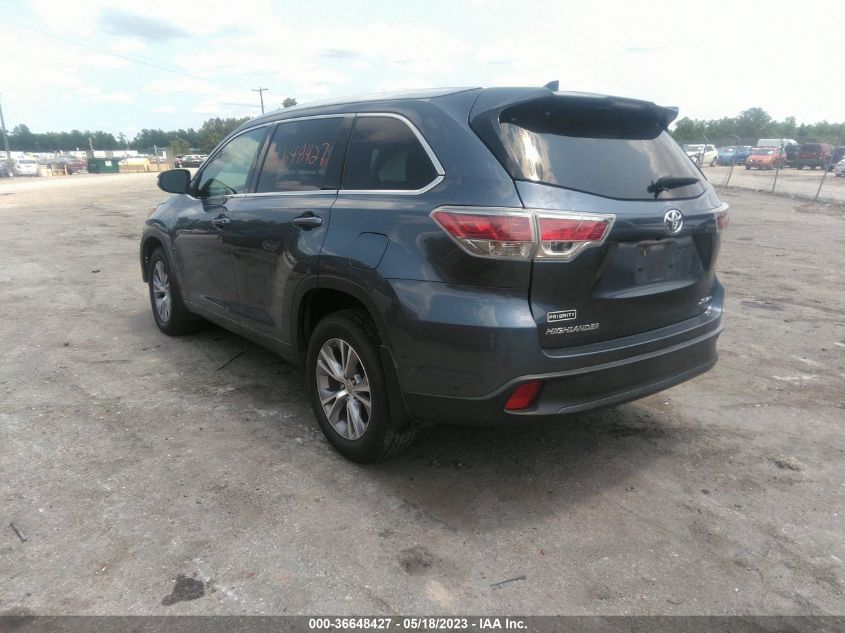2014 TOYOTA HIGHLANDER XLE - 5TDJKRFH2ES035336