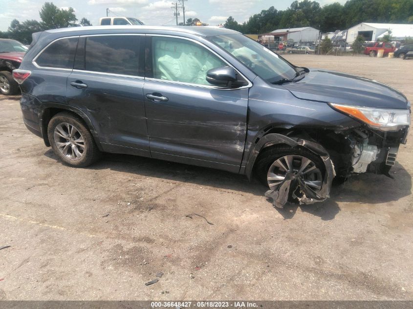 2014 TOYOTA HIGHLANDER XLE - 5TDJKRFH2ES035336
