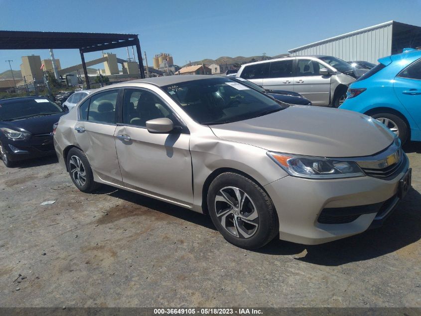 2016 HONDA ACCORD SEDAN LX - 1HGCR2F31GA027522