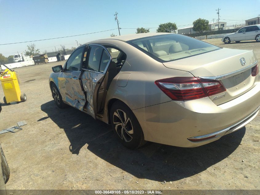 2016 HONDA ACCORD SEDAN LX - 1HGCR2F31GA027522