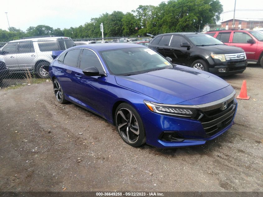2021 HONDA ACCORD SEDAN SPORT SE - 1HGCV1F48MA010808