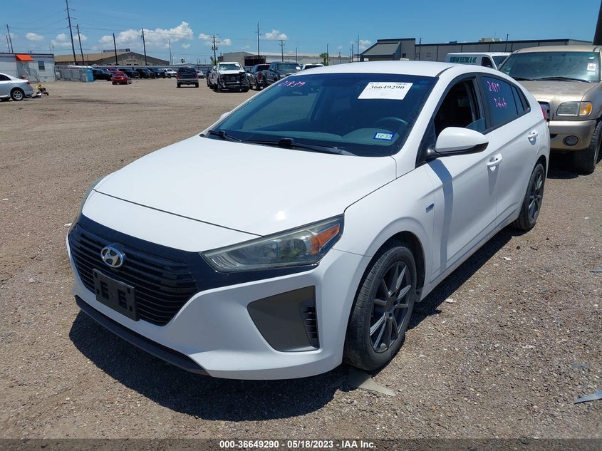 VIN KMHC65LC2HU032334 2017 HYUNDAI IONIQ HYBRID BLUE