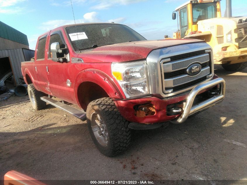 2015 FORD SUPER DUTY F-250 SRW LARIAT/PLATINUM - 1FT7W2BTXFEA95260