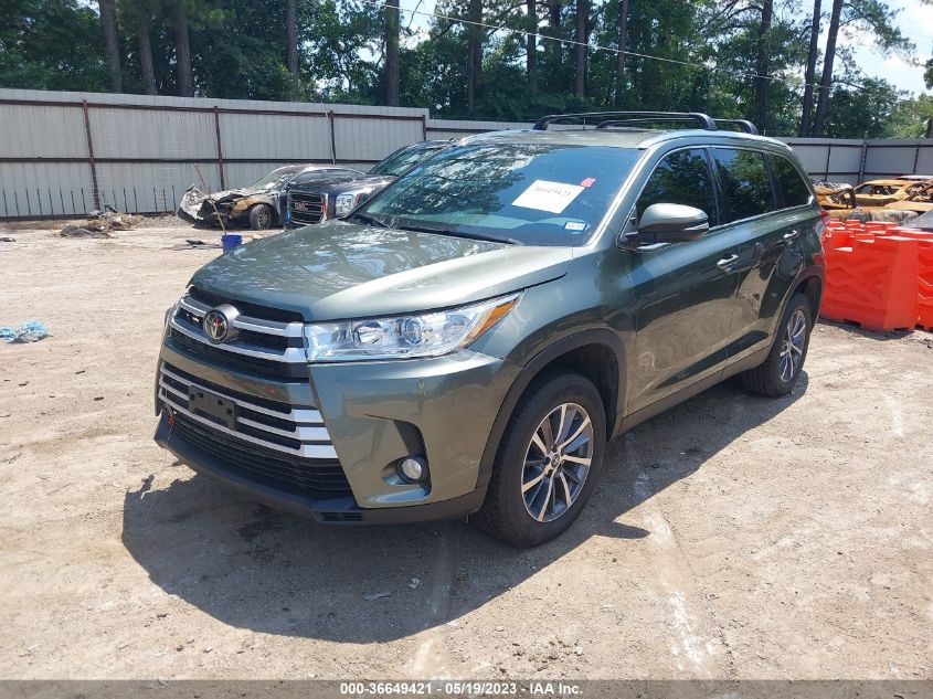 2019 TOYOTA HIGHLANDER SE/XLE - 5TDKZRFH8KS333384