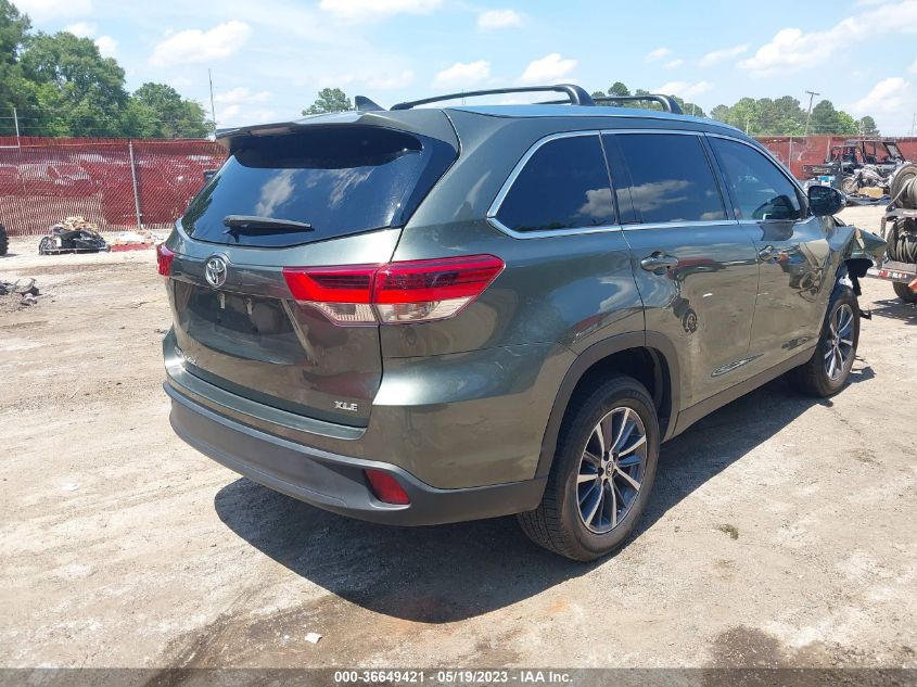 2019 TOYOTA HIGHLANDER SE/XLE - 5TDKZRFH8KS333384