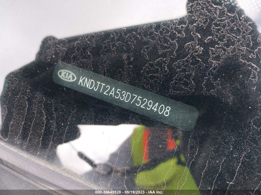 2013 KIA SOUL BASE - KNDJT2A53D7529408