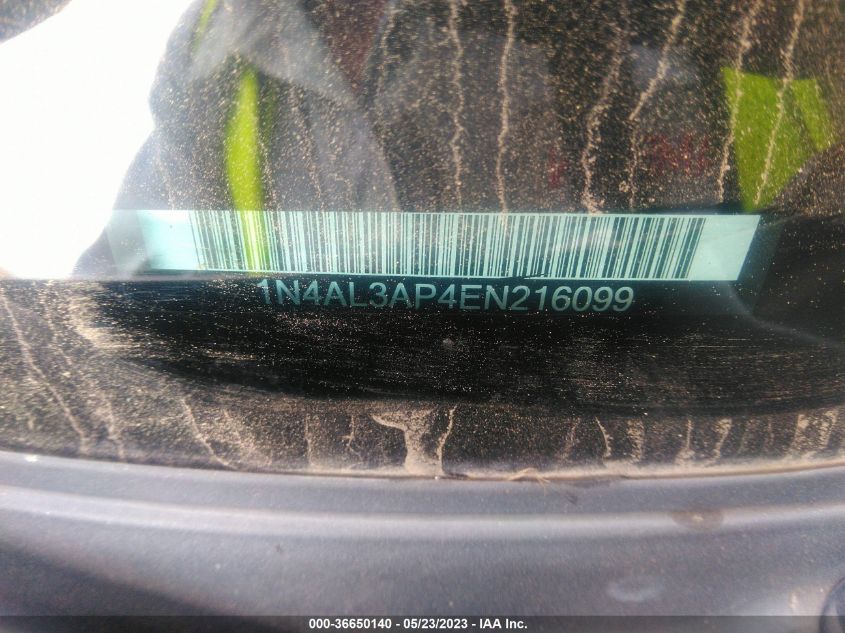 2014 NISSAN ALTIMA 2.5 - 1N4AL3AP4EN216099