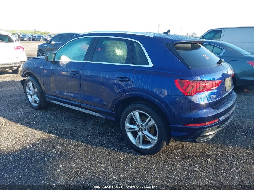 2021 AUDI Q3 S LINE PREMIUM - WA1DECF39M1023650