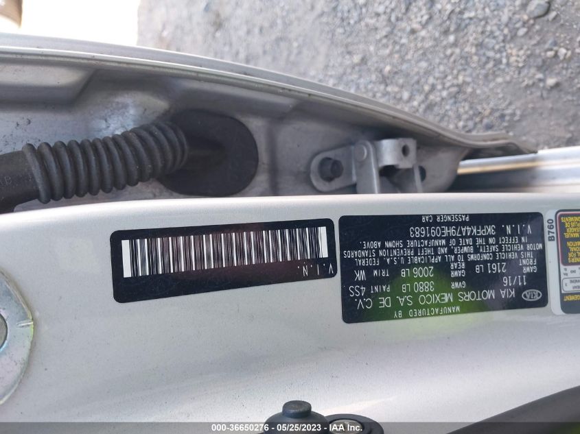 2017 KIA FORTE LX - 3KPFK4A79HE091683