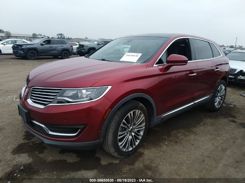 2016 LINCOLN MKX RESERVE - 2LMTJ8LR1GBL44822