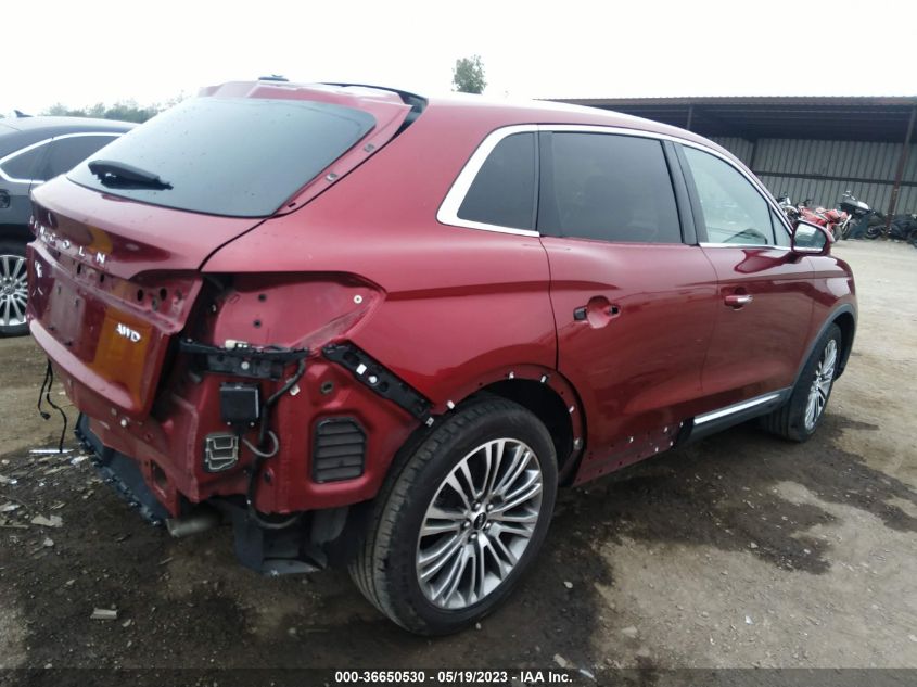 2016 LINCOLN MKX RESERVE - 2LMTJ8LR1GBL44822
