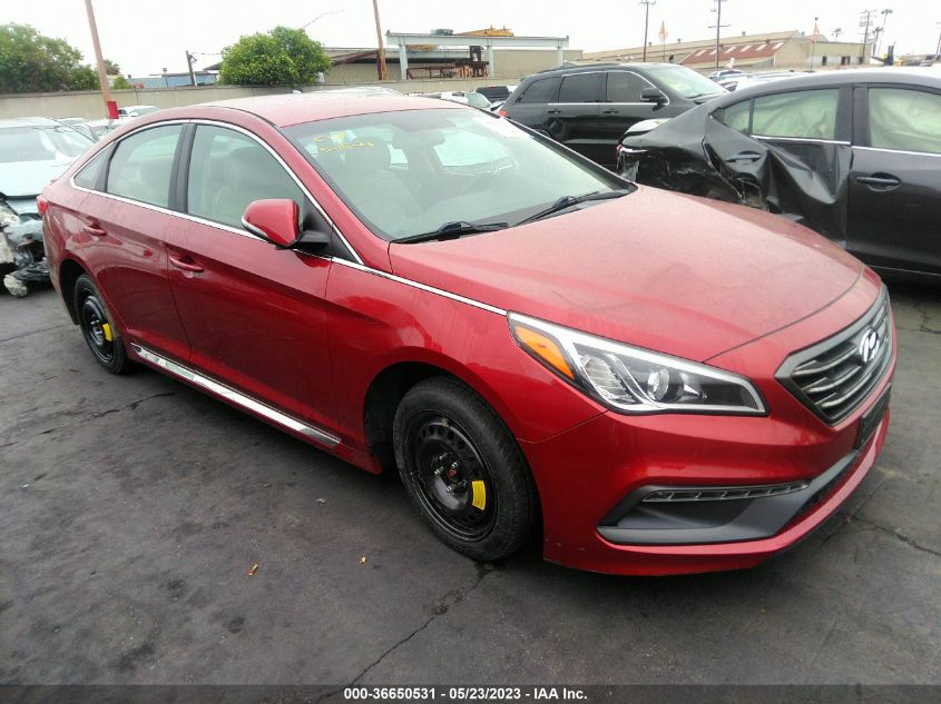 2015 HYUNDAI SONATA 2.4L SPORT - 5NPE34AF8FH115495