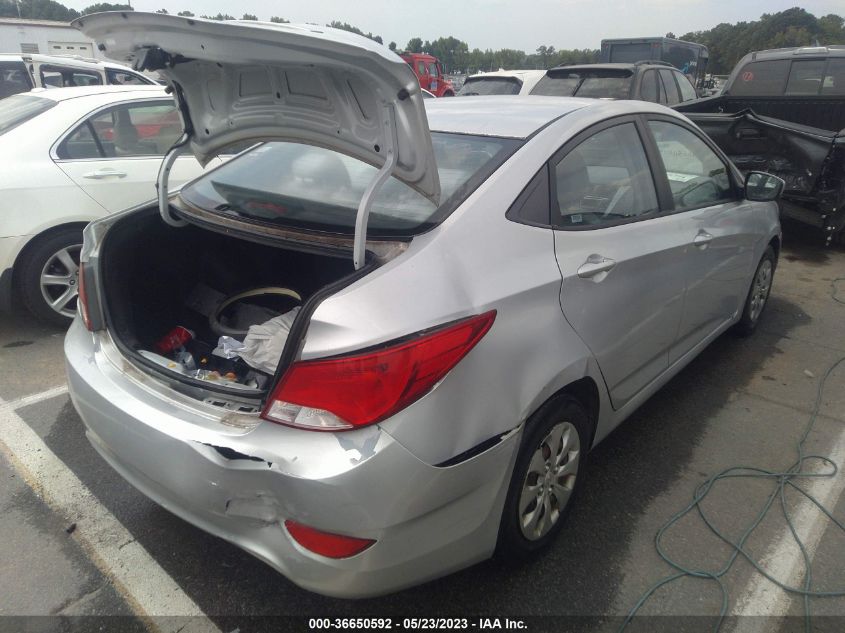 2016 HYUNDAI ACCENT SE - KMHCT4AE6GU978541