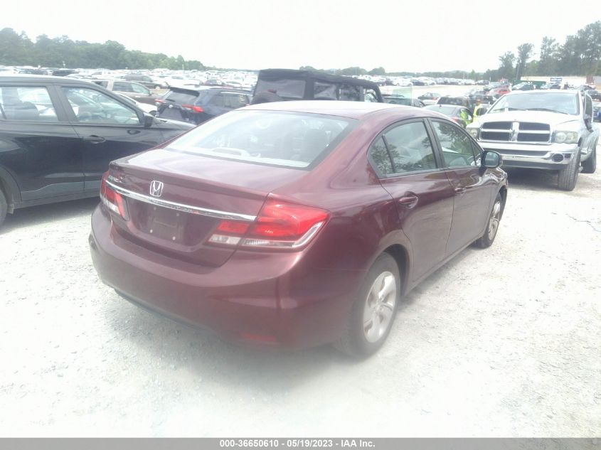 2013 HONDA CIVIC SDN LX - 19XFB2F51DE049918