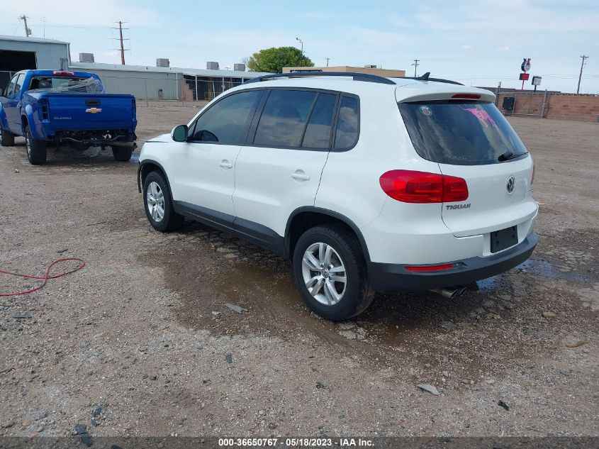 2015 VOLKSWAGEN TIGUAN S - WVGAV7AX9FW608479